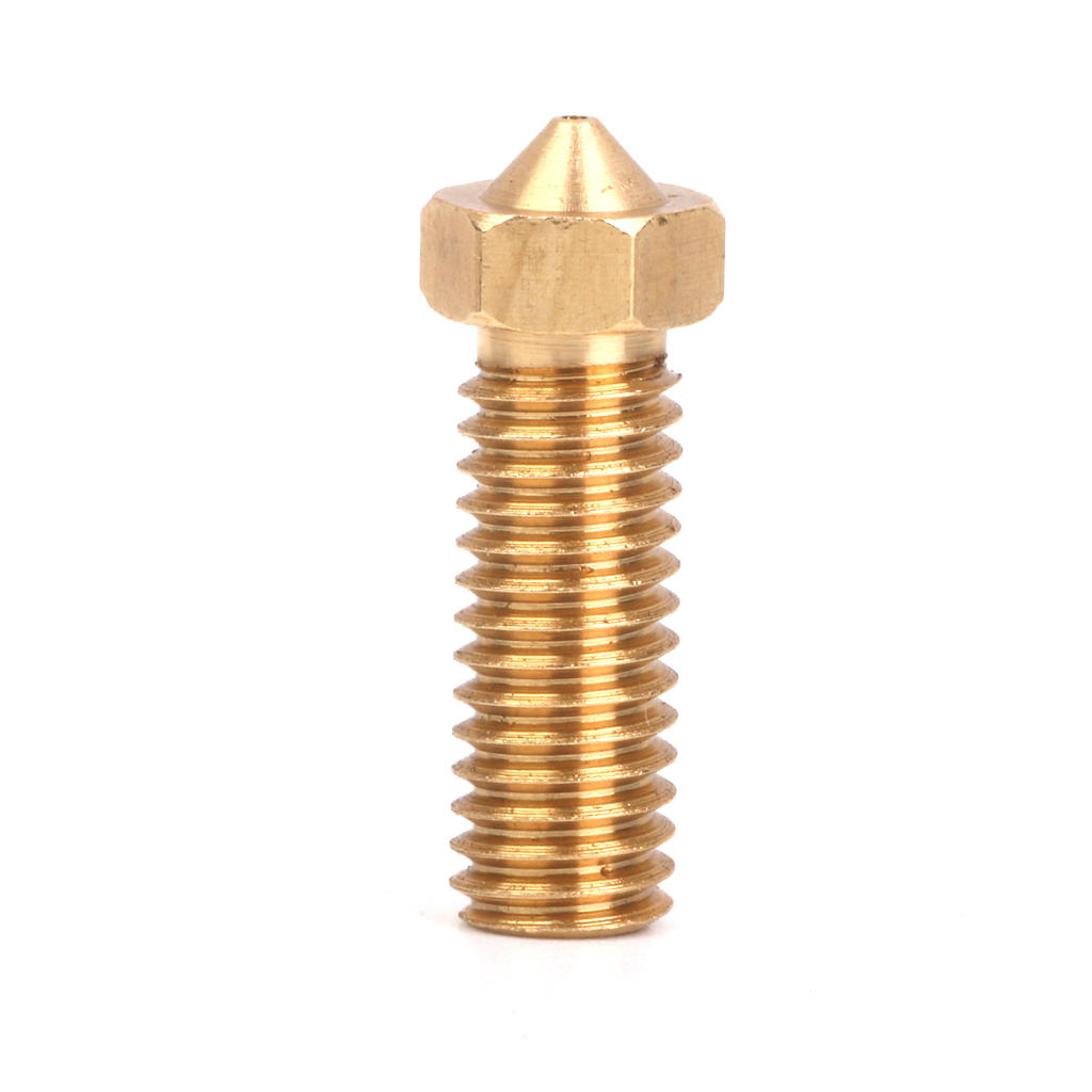 0.6mm Copper 3D Printer Extruder Nozzle Print Head Replacement 1pcs Golden