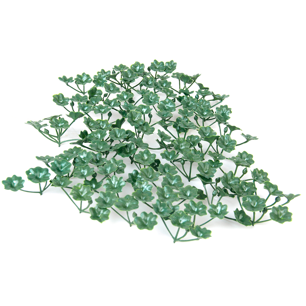 50pcs Green Scenery Landscape Model Ground Cover Grass with Lotus Leaves