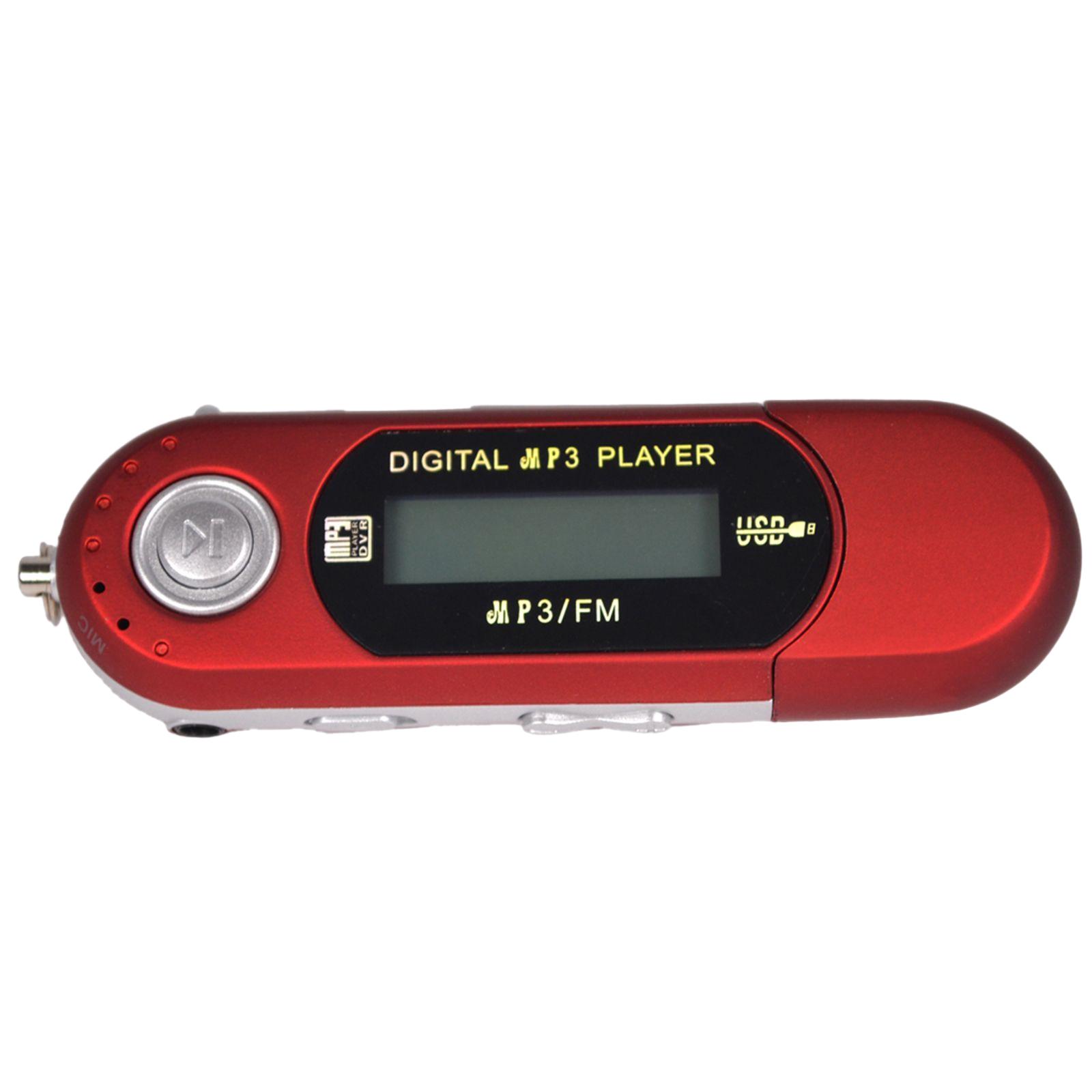 8GB USB MP3 Music Video Digital Player Recording with FM Radio eBook Red