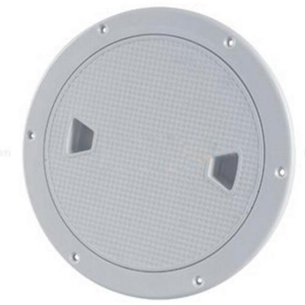 Marine Boat RV White 6" Access Hatch Cover Screw Out Deck Plate