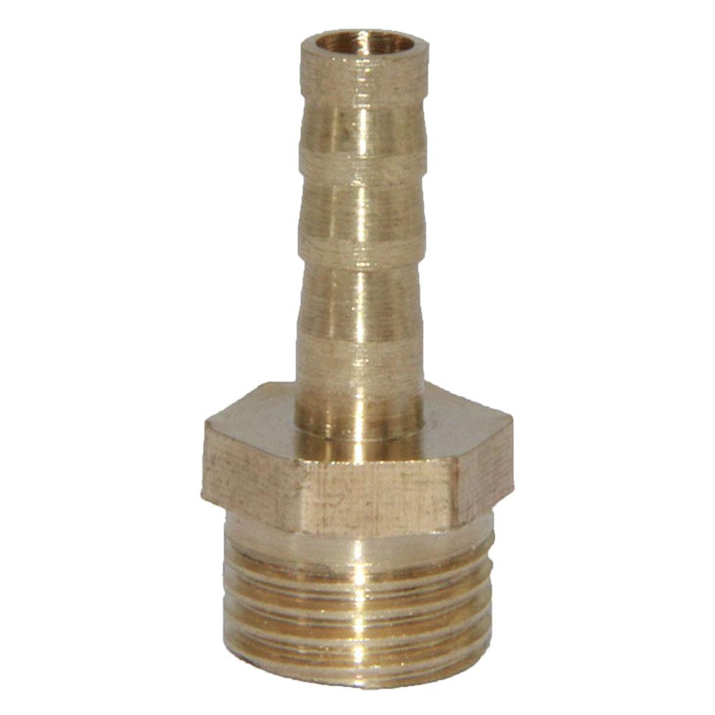 6mm 1/4" Brass Barbed Hose Tube Fuel Pipe Pagoda Fitting Coupler Connector