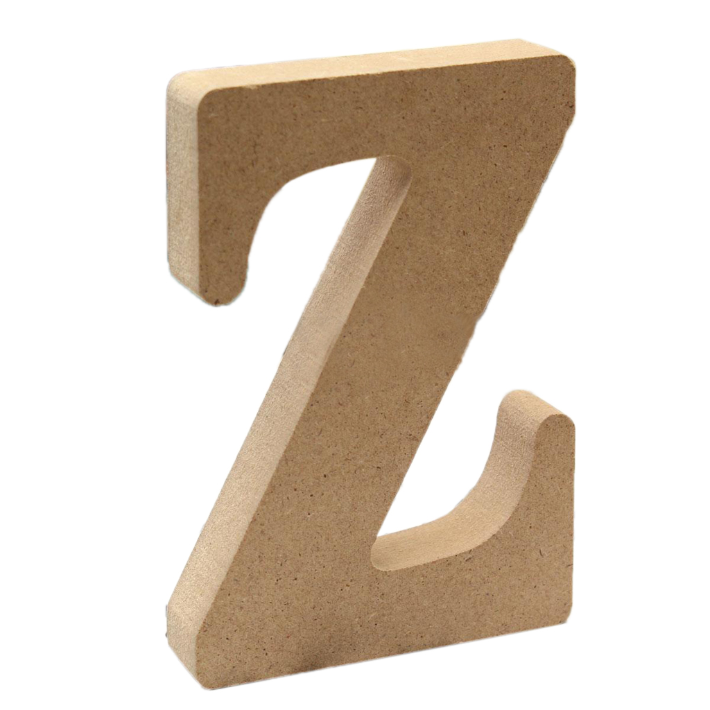 Wooden Alphabet Craft Letter Plaque Wall Hanging Wedding Nursery Decor Z