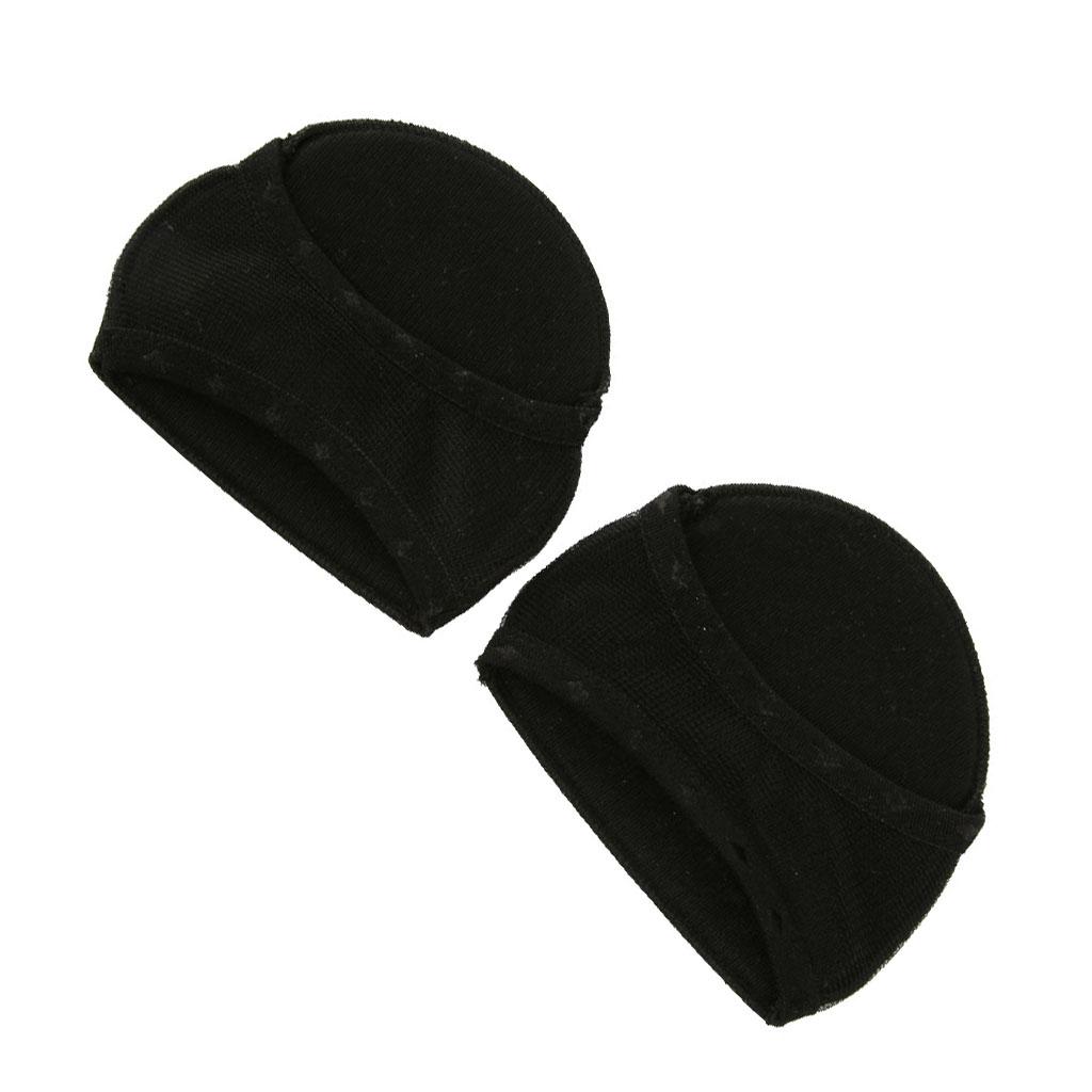 Thickened Ladies Invisible Forefoot Pads for High-Heeled Shoes Black 