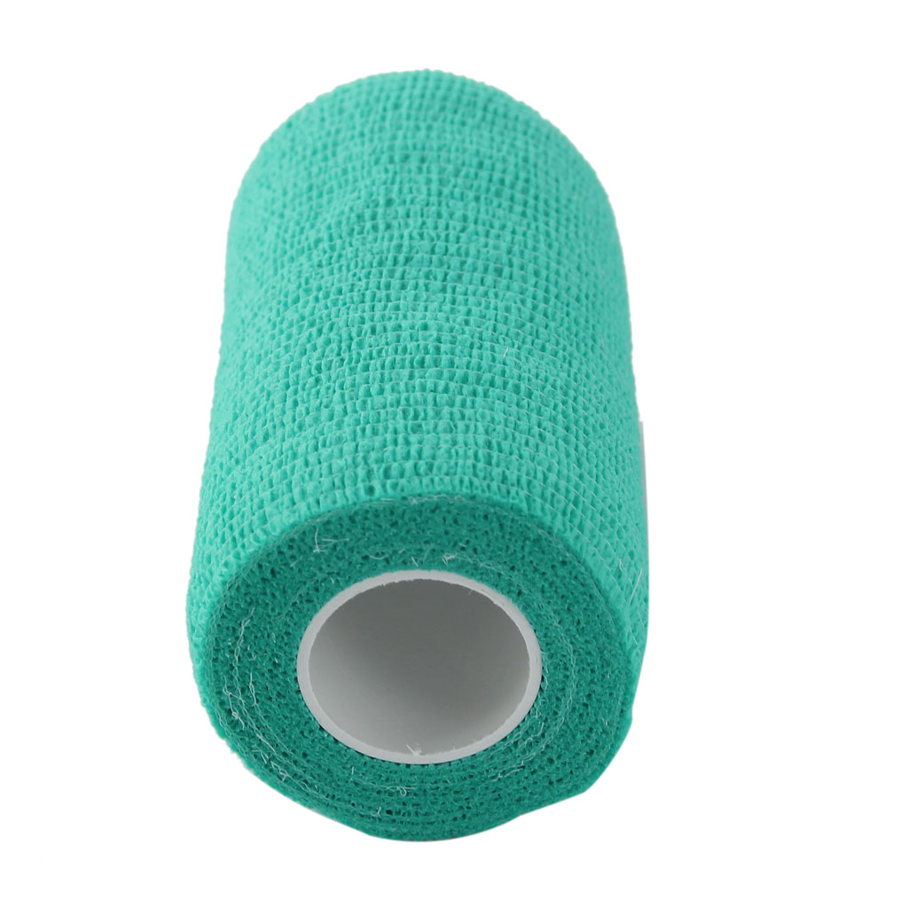 10cm First Aid Medical Ankle Care Self-Adhesive Bandage Gauze Tape Green