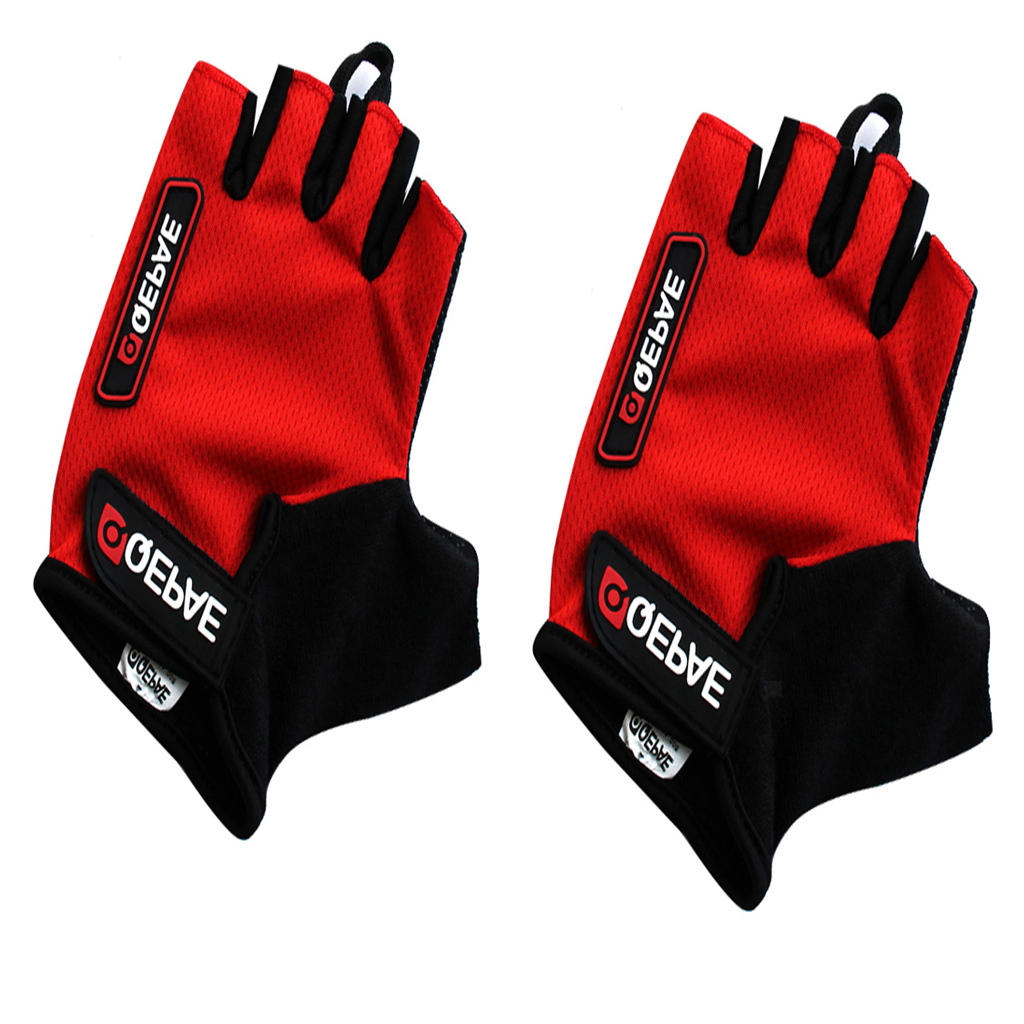 Men Women Gel Bike Half Finger Cycling Gloves Fingerless Sport Short Gloves