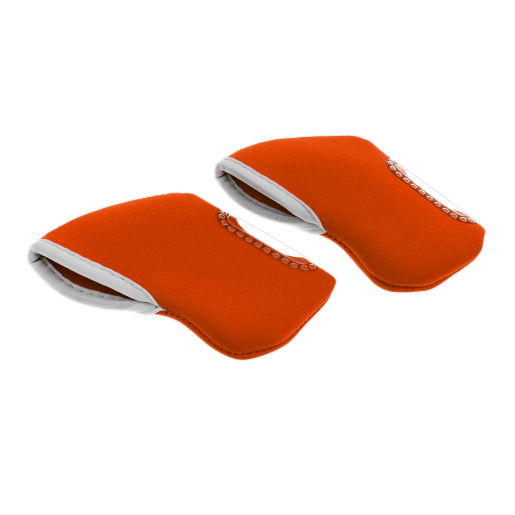 10 Pieces Golf Club Iron Headcover Putter Head Protector Cover Orange