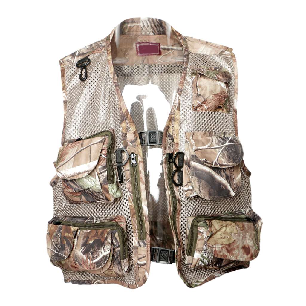 Fishing Vest Mesh Casual Suit Multi-function Pockets Travels Breathable Vest