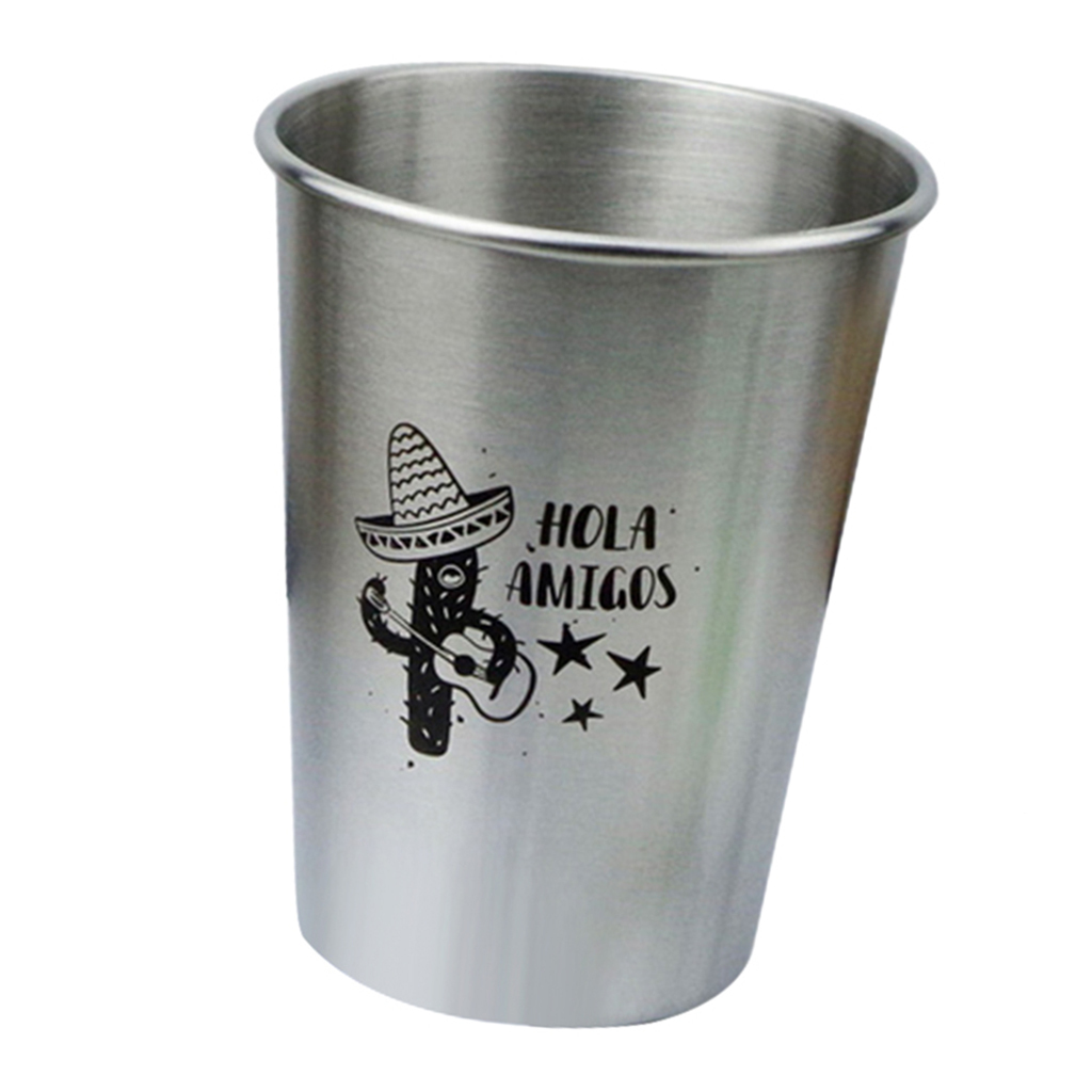 Stainless Steel Cactus Series Drink Cups Stackable Durable Drinking