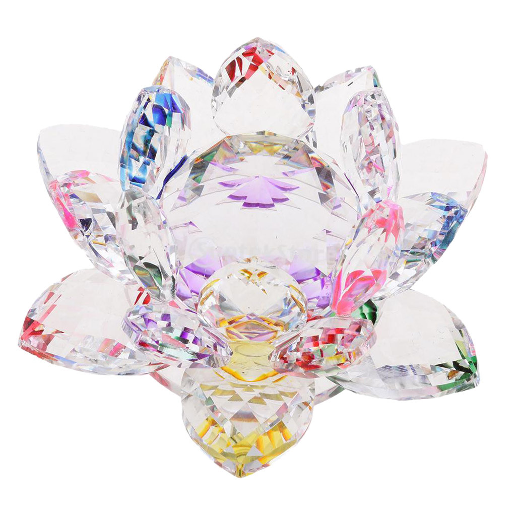 Buddhistische Lotus Kristall Teelichthalter Buddha Zubehör #2