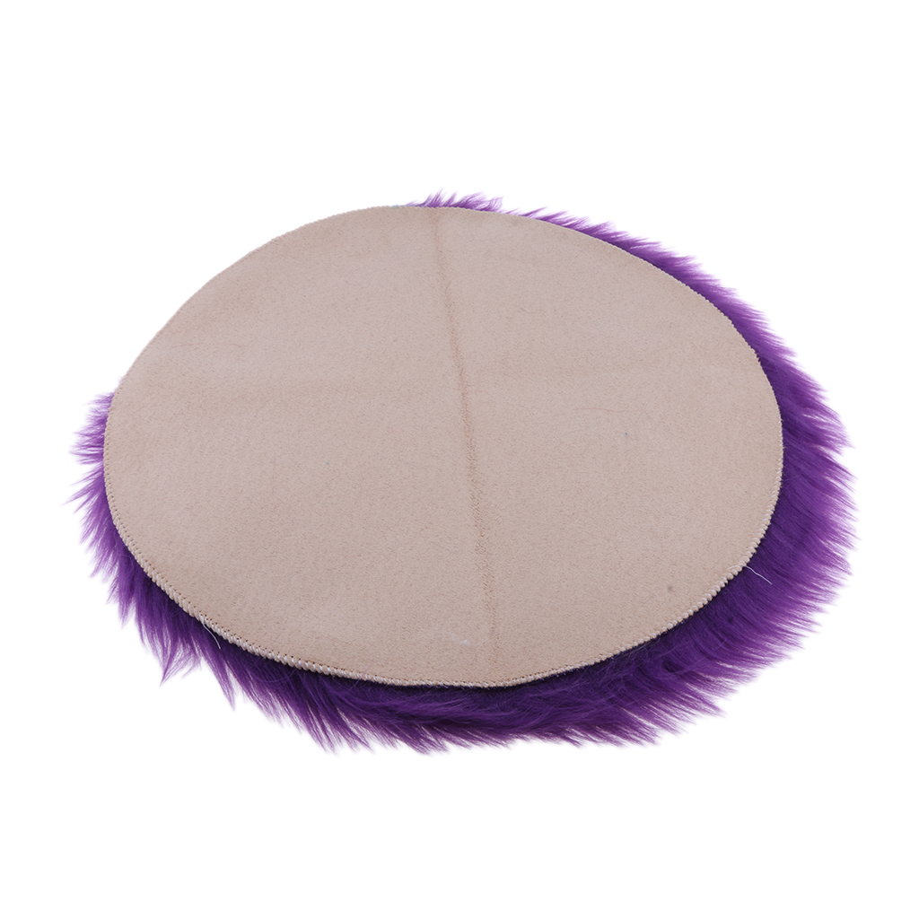 Soft Sheepskin Fluffy Skin Faux Fur Rug Mat Small Rugs Purple 40cm