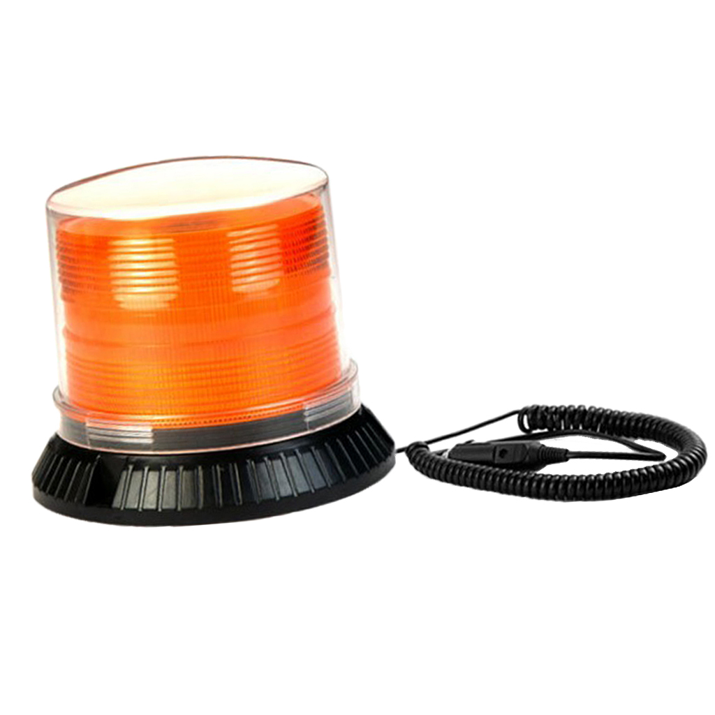 ROTATING TRUCK EMERGENCY BEACON HAZARD WARNING FLASH STROBE LIGHT BAR-YELLOW