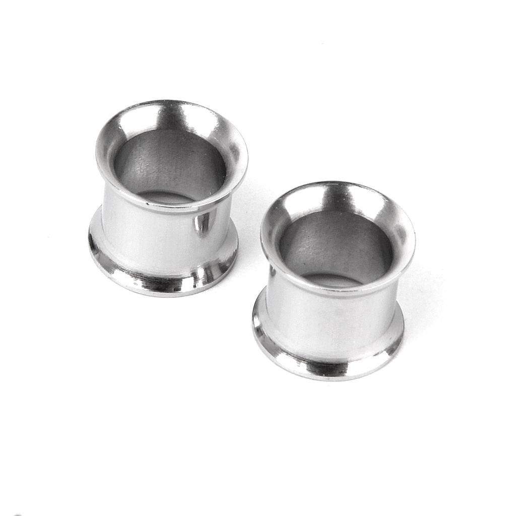 2 PCS 00 Gauge 10mm Stainless Steel Tunnel Ear Plug Expander Stretcher