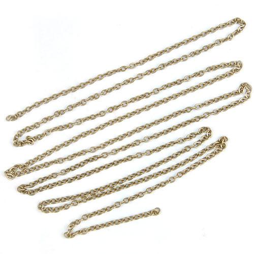 Antique- Bronze Plated Brass Link Chains 2ft