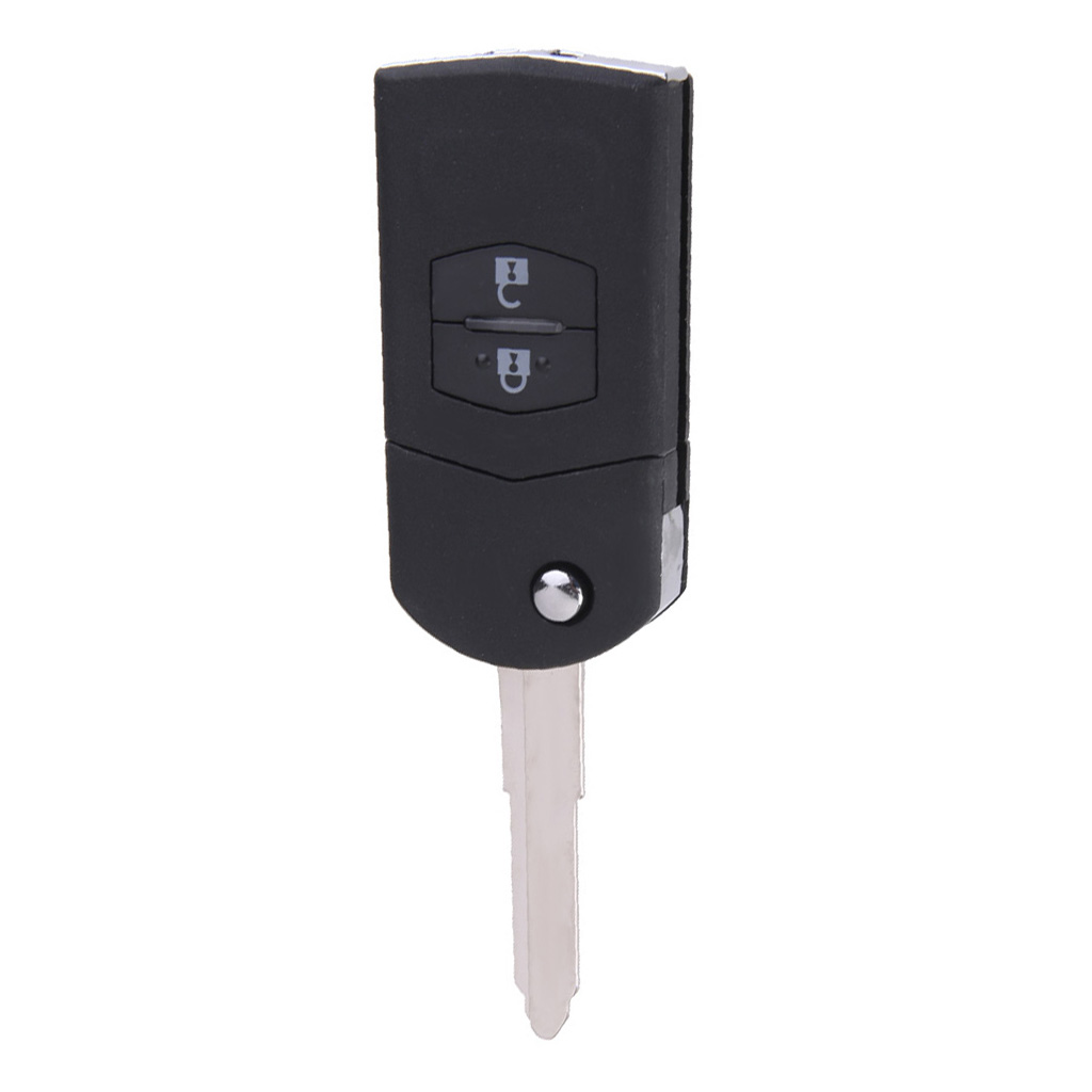 Flip Key Shell for MAZDA 3 5 6 Remote Key Case Replace 2 Button Fob Case