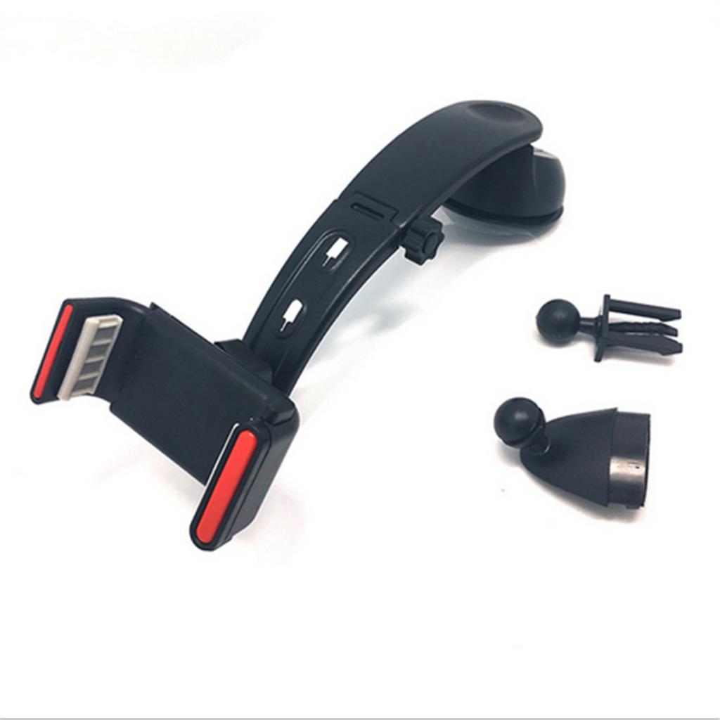 3 in 1 Universal Cell Phone Car Air Vent Dashboard Mount Cradle Holder Black