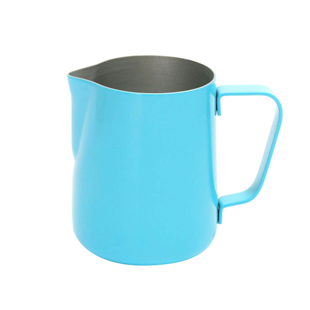 350ML Thick Stainless Steel Coffee Frothing Milk Latte Art Jug Pitcher Blue