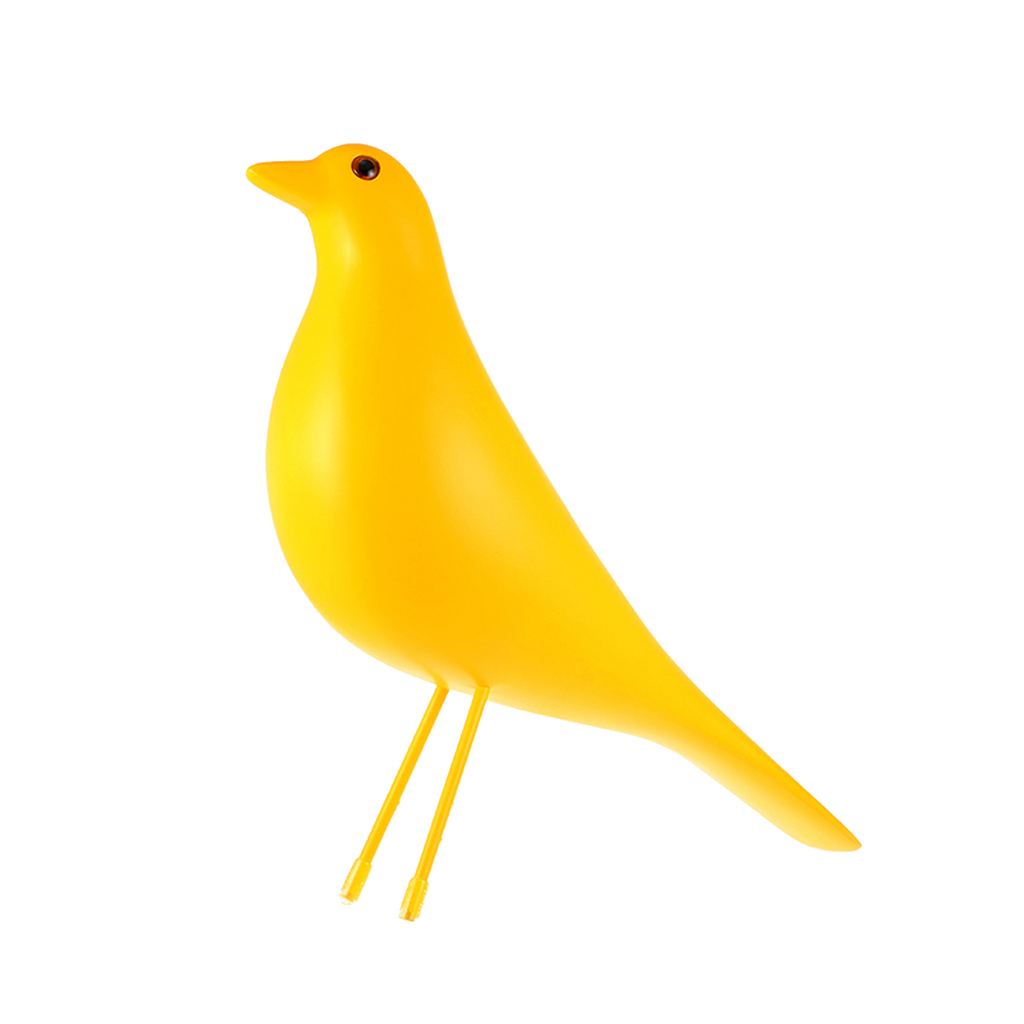 Modern Resin Bird Statue Figurine Model Home Bar Ornament Decor Yellow