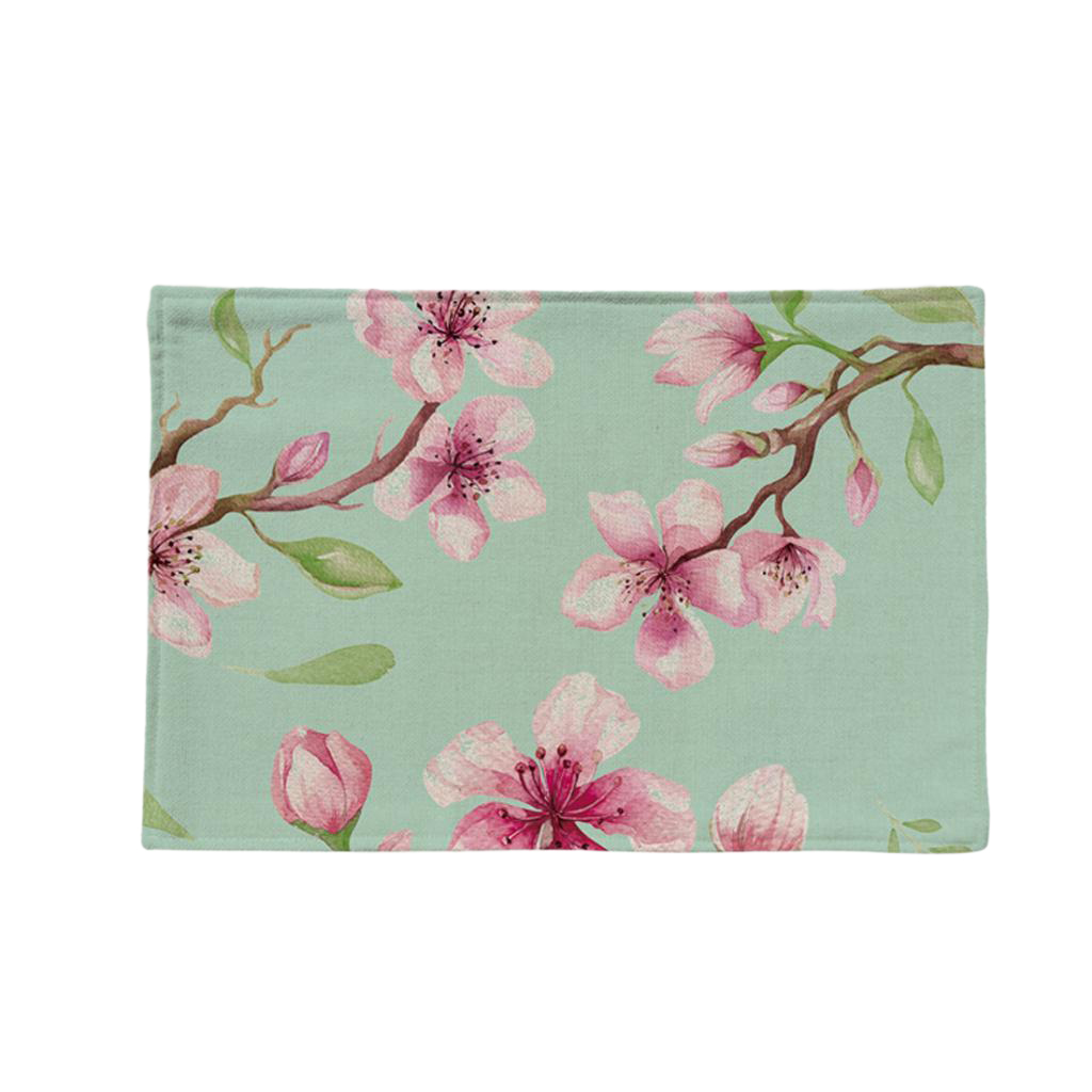 Chinese Style Linen Floral Heat Insulation Placemats Dining Table Mat 3