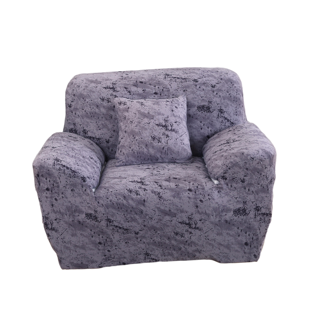 Elastic Sofa Cover 4 Sizes Grey 1-Seater 90-140cm