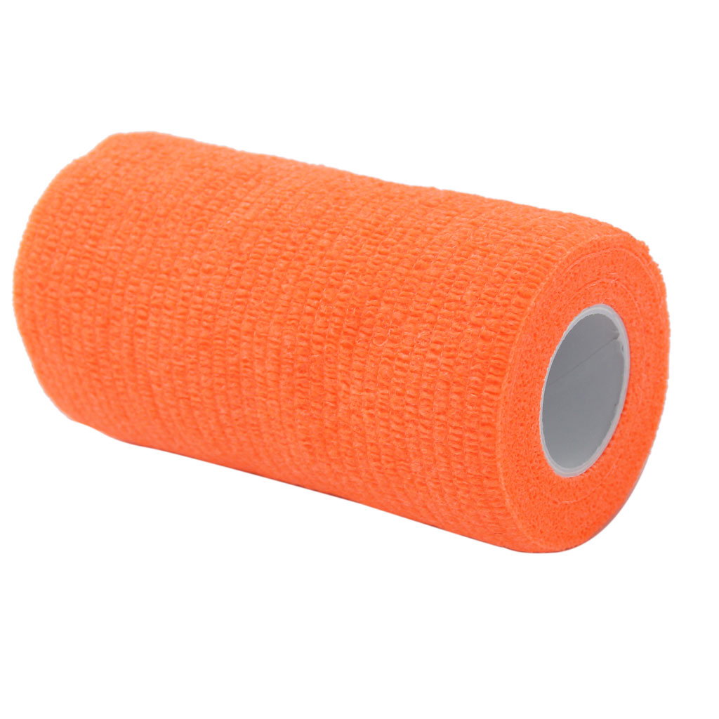 10cm First Aid Medical Ankle Care Self-Adhesive Bandage Gauze Tape Orange