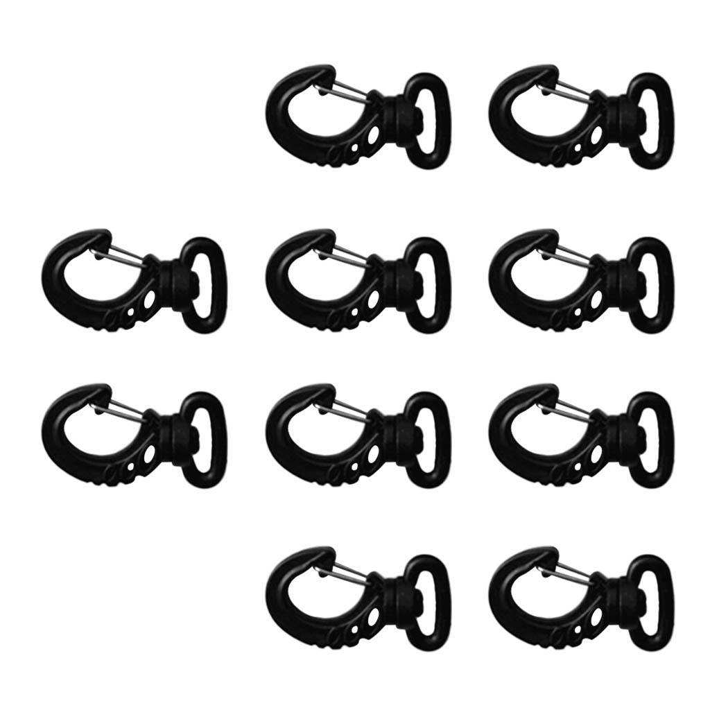 Lot 10 Scuba Diving Swivel Snap Hook Spring Clips Fits 20mm Webbing Strap Accessories