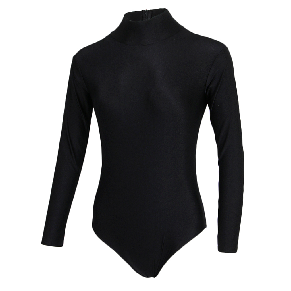 Women/'s Long Sleeve Romper Sports Jumpsuit Bodysuit One Piece Short Catsuit