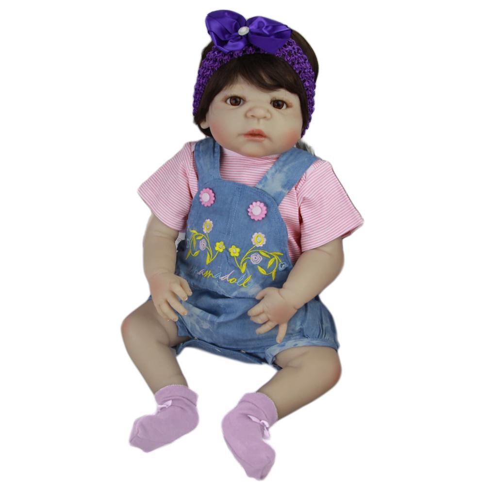 Puppen Kleidung Puppe Strampler Outfit Für 22-23" Reborn Baby Mädchen Puppen 
