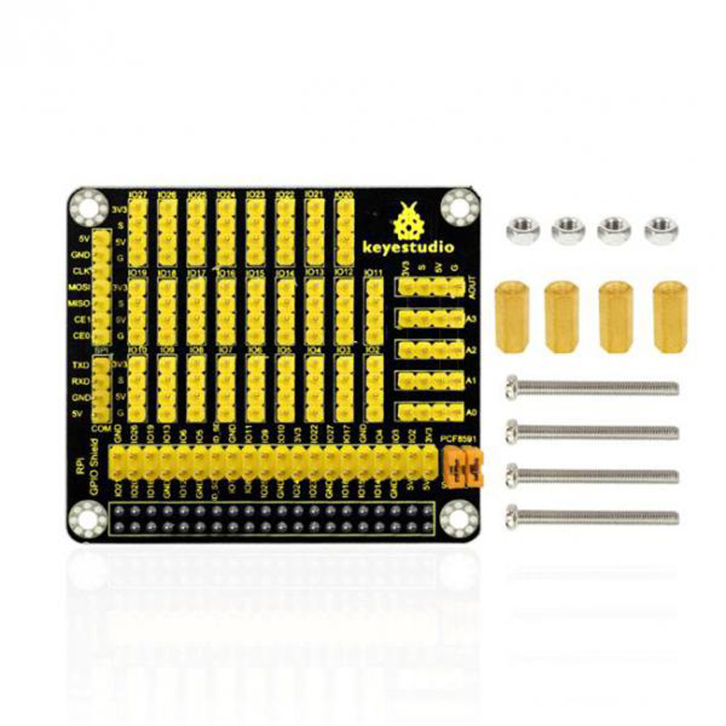 Keyestudio RPI GPIO shield with PCF8591 AD-DA for Raspberry Pi