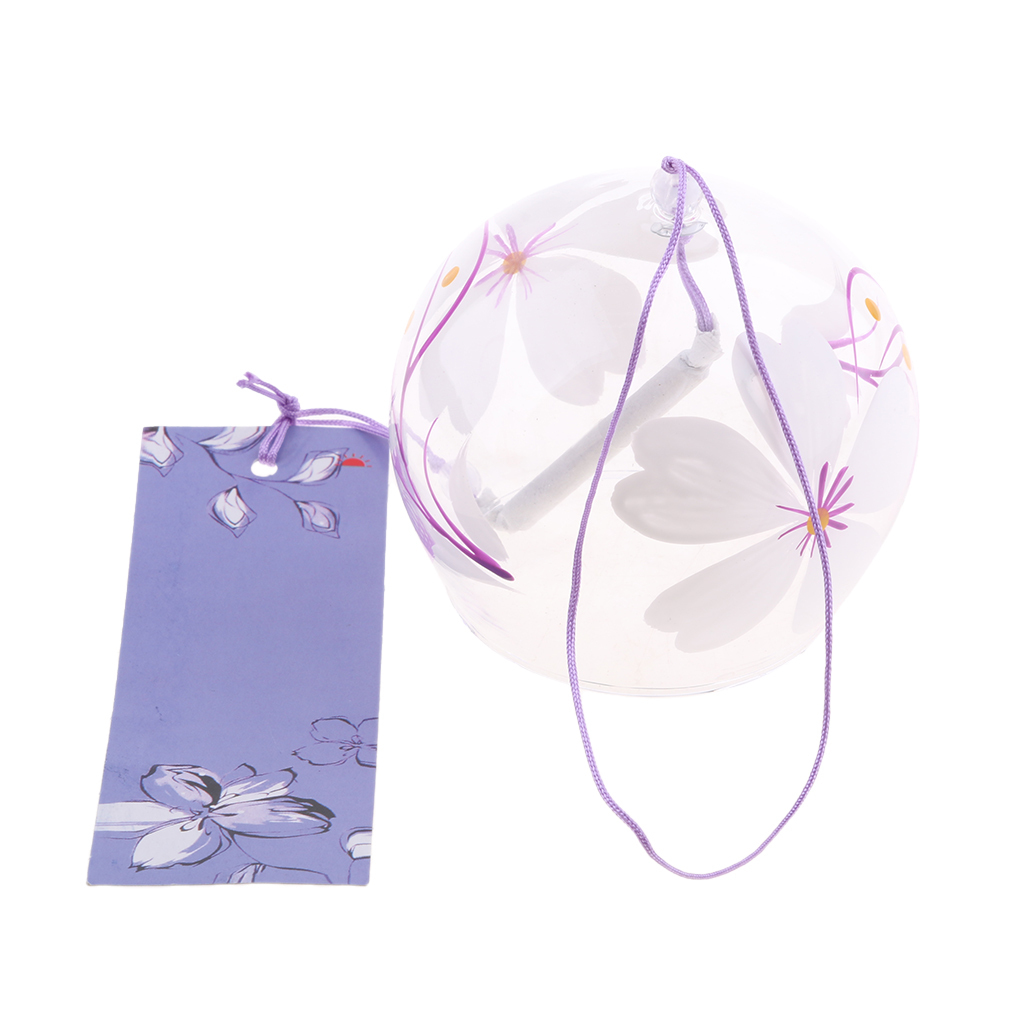 Japanese Culuture Glass Wind Bell Furin Wind Chimes Home Hanging Decor