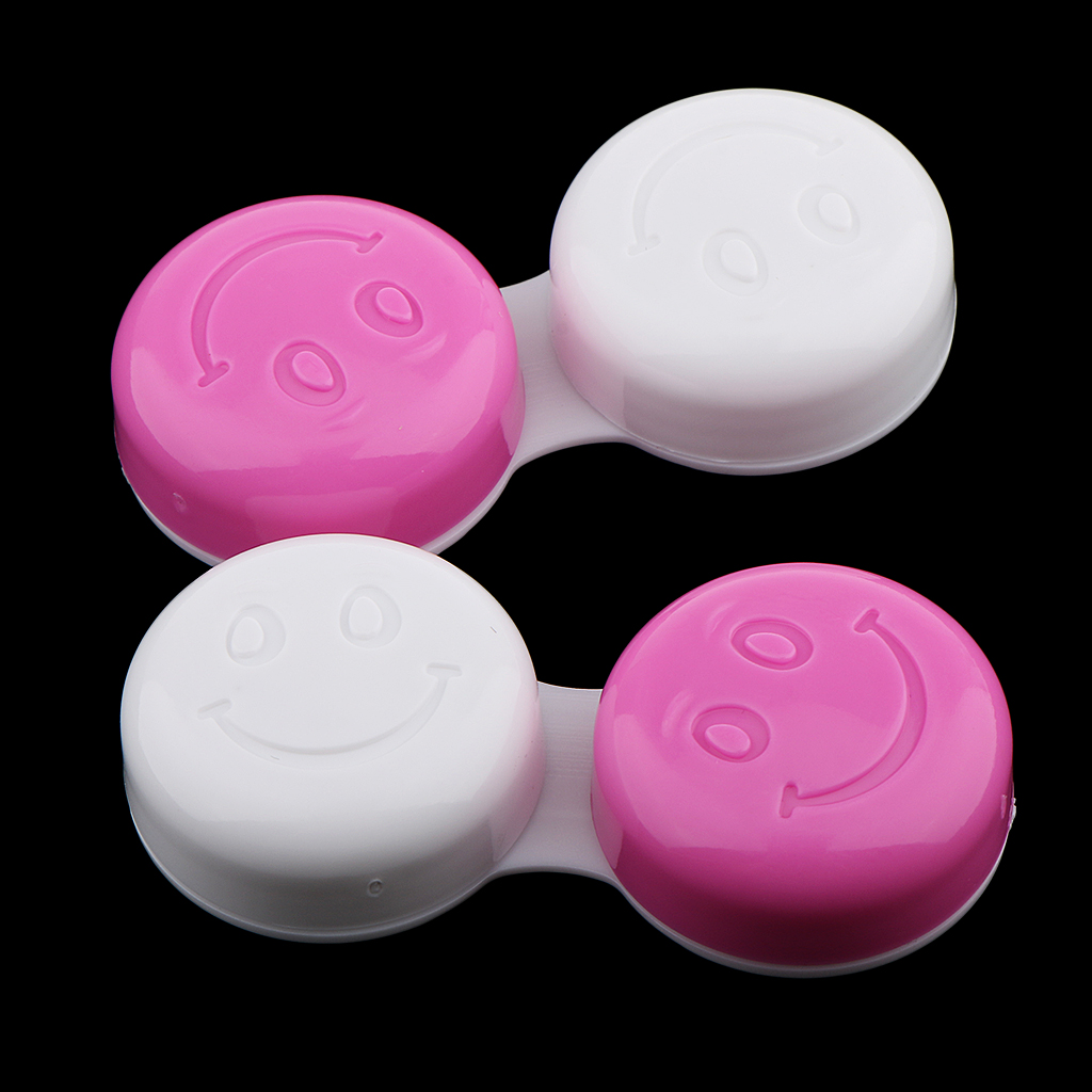 10 Pieces Contact Lens Box Travel Lenses Case Container Holder Pink