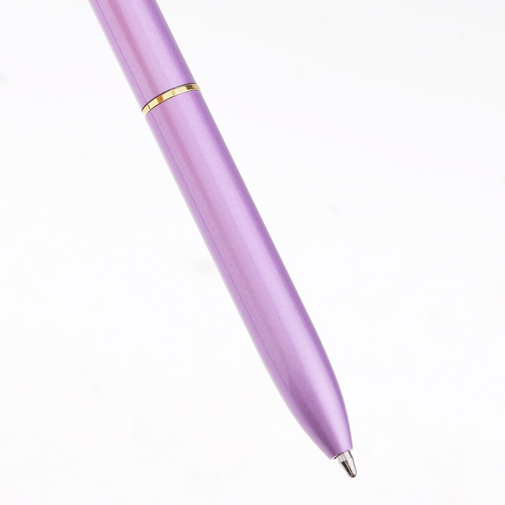 Rhinestone Ballpoint Pen High-end Metal Pen Ballpoint Pen  Light Purple