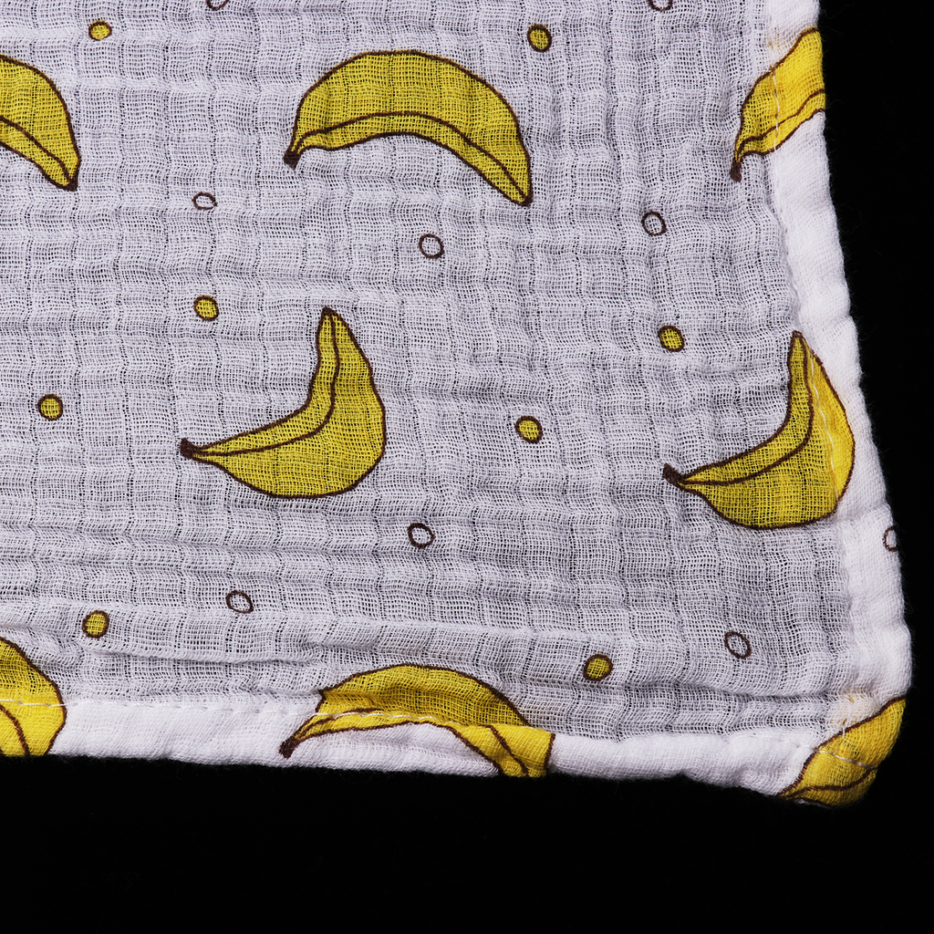 Baby Swaddling Blanket Soft Muslin Cotton Swaddle Towel Banana