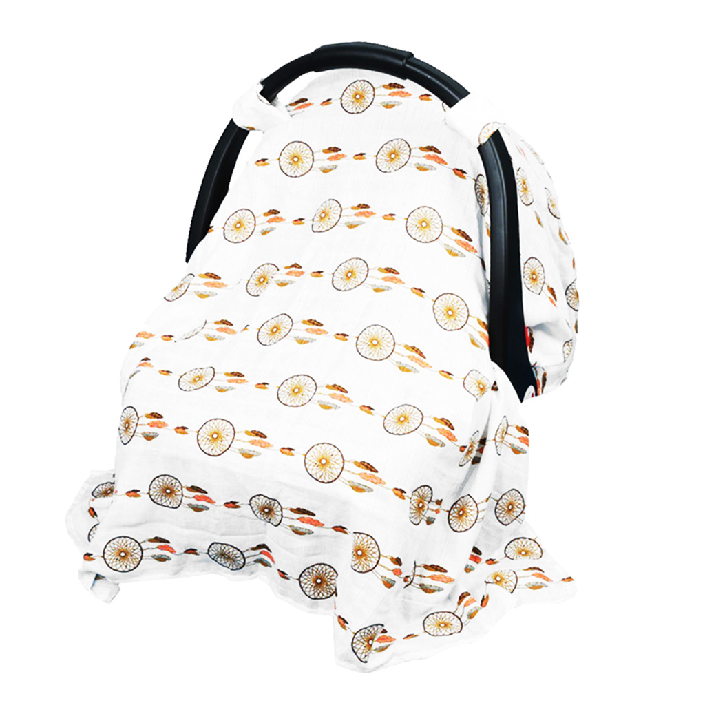 2 in 1 Carseat Canopy and Nursing Cover Up  Round