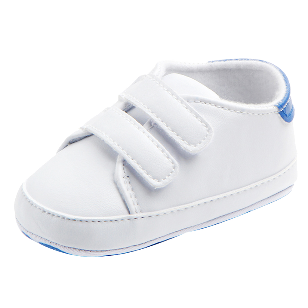 Soft Sole Anti-Slip Prewalker Toddler Crib Shoes Sneaker 0-6M Blue