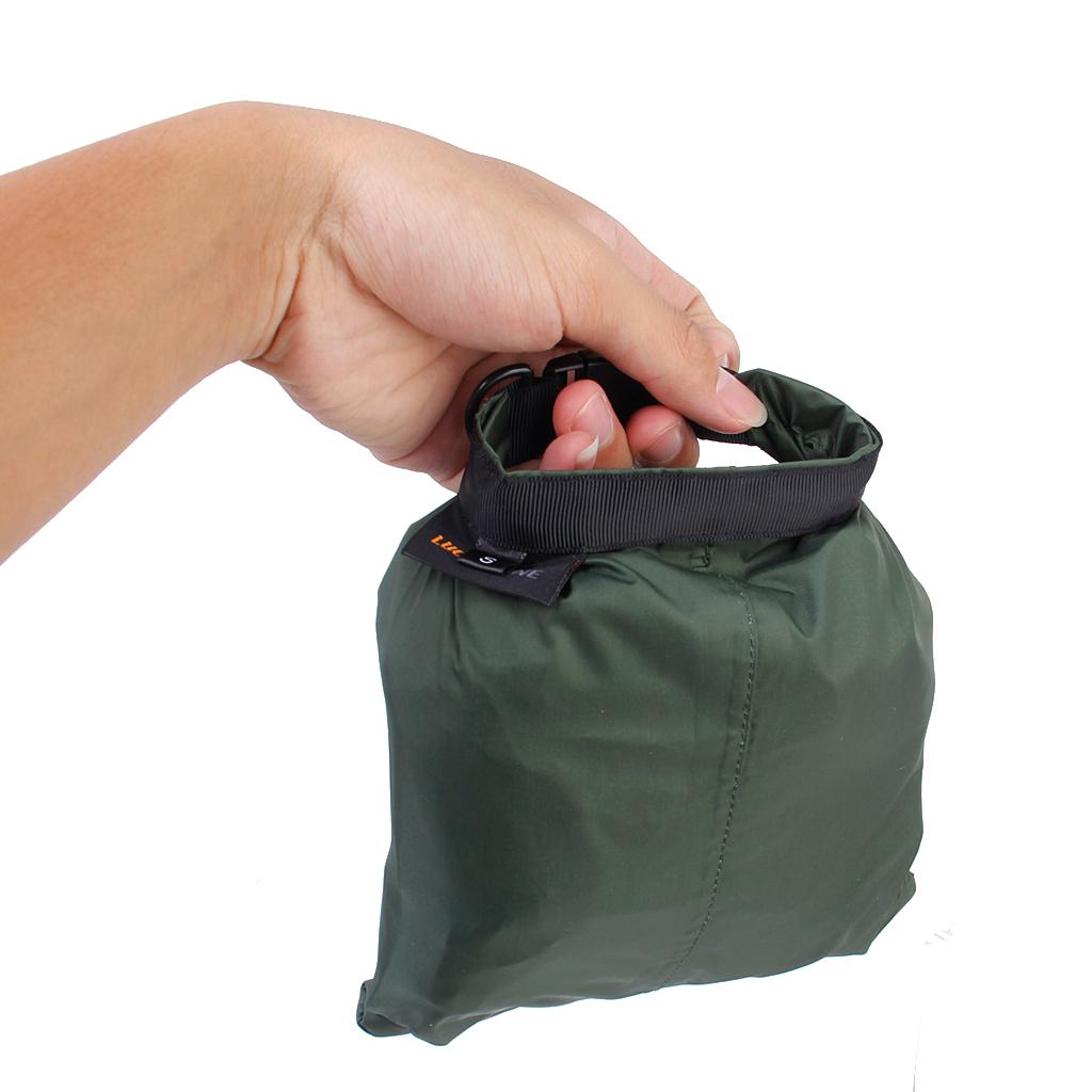 Set of 3 Sizes Waterproof Dry Bag Sack Camping Rafting Kayaking Army Green