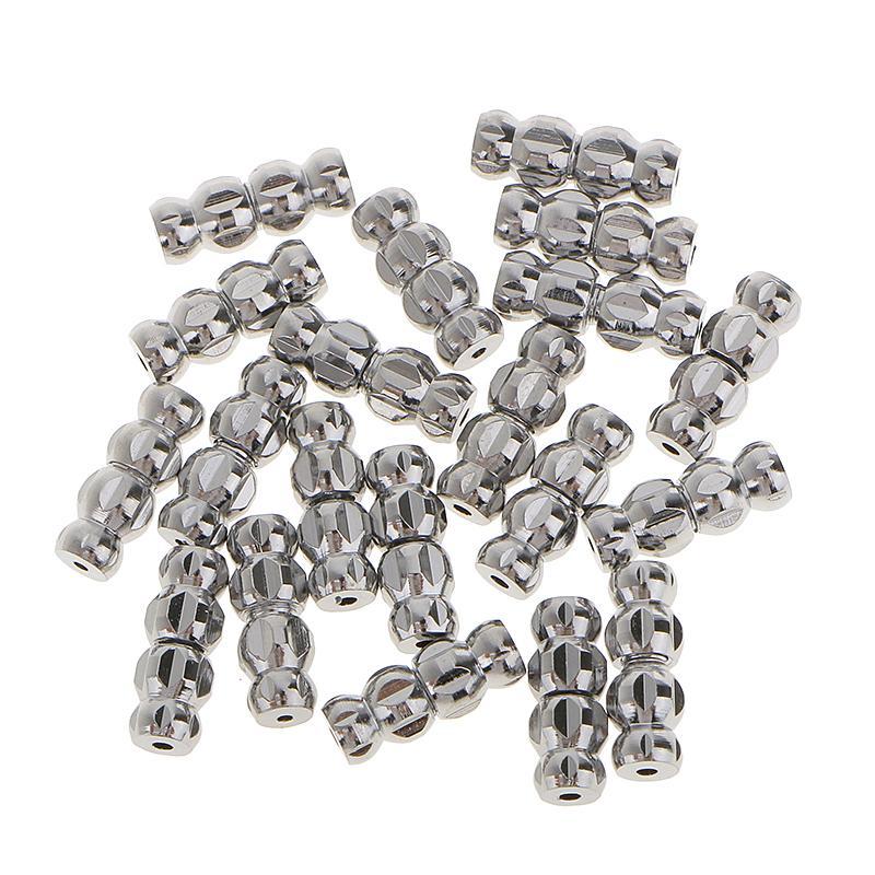 20pcs 12mm Silver Metal Screw Clasp for Necklace 002