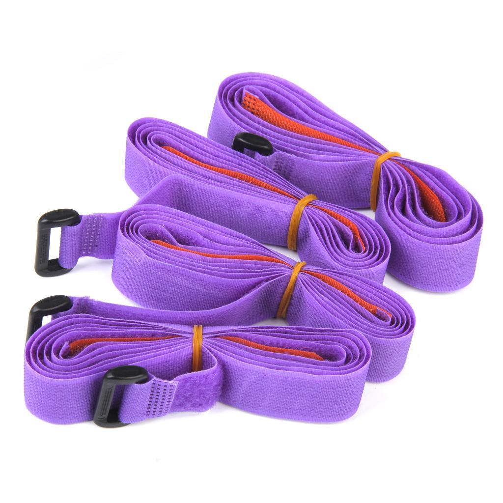 Luggage Packing Belt Suitcase Strap 1.5M x 25mm 10pcs Purple