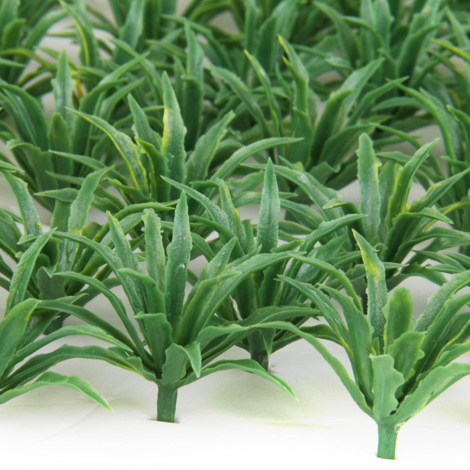 50pcs Green Scenery Landscape Model Sword Grass