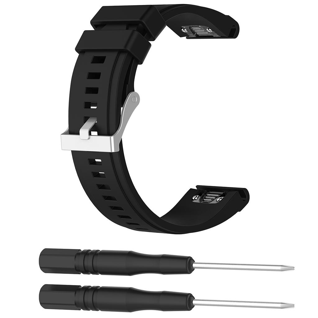 Silicone Wrist Band Replacement Strap for Garmin Fenix 5x Smart Watch Black