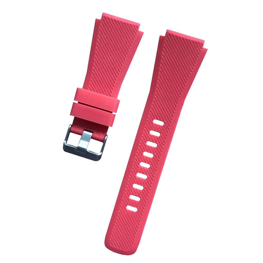 Replacement Silicone Band Strap For Samsung Gear S3 22mm Band red