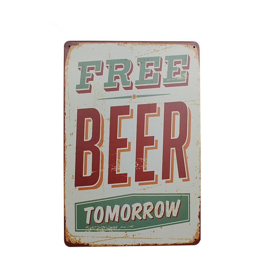 Vintage Metal Tin Sign Plaque Wall Art Poster Sheet Cafe Bar Pub Beer 04