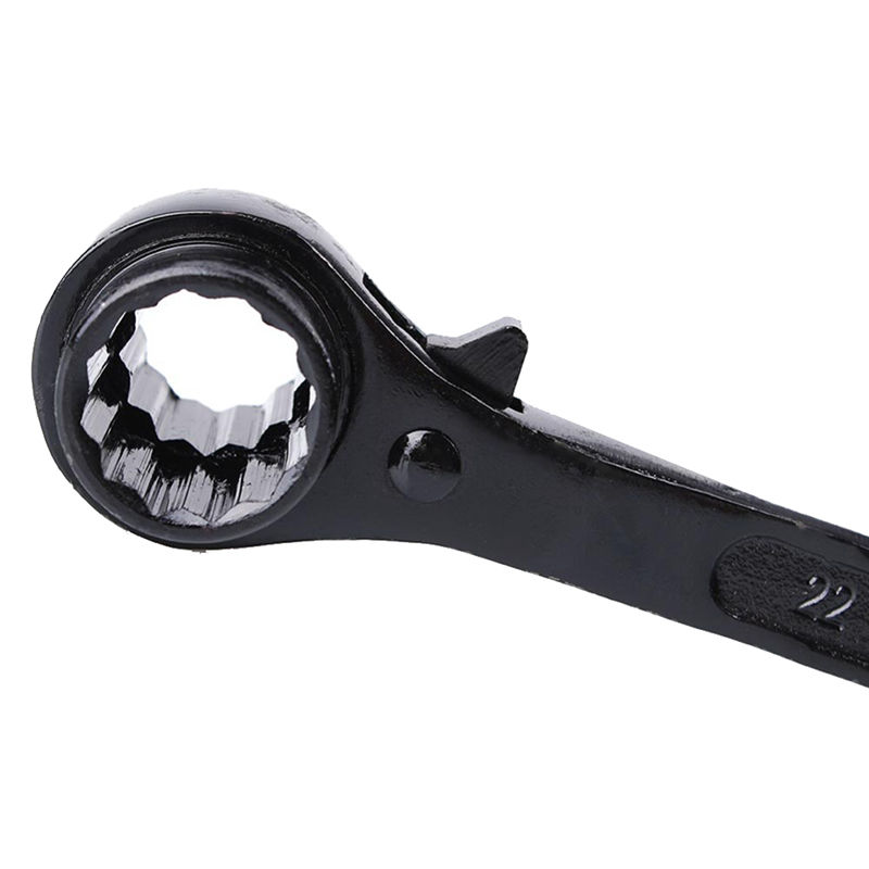 24-27mm Hexagon Scaffold Podger Ratchet Spanner Ratcheting Socket Wrench-BLK