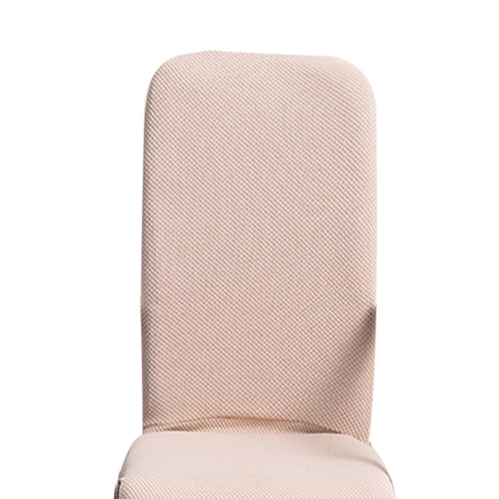 Thicken Chair Cover Comfortable Office  Seat Swivel Chair Slipcover Beige