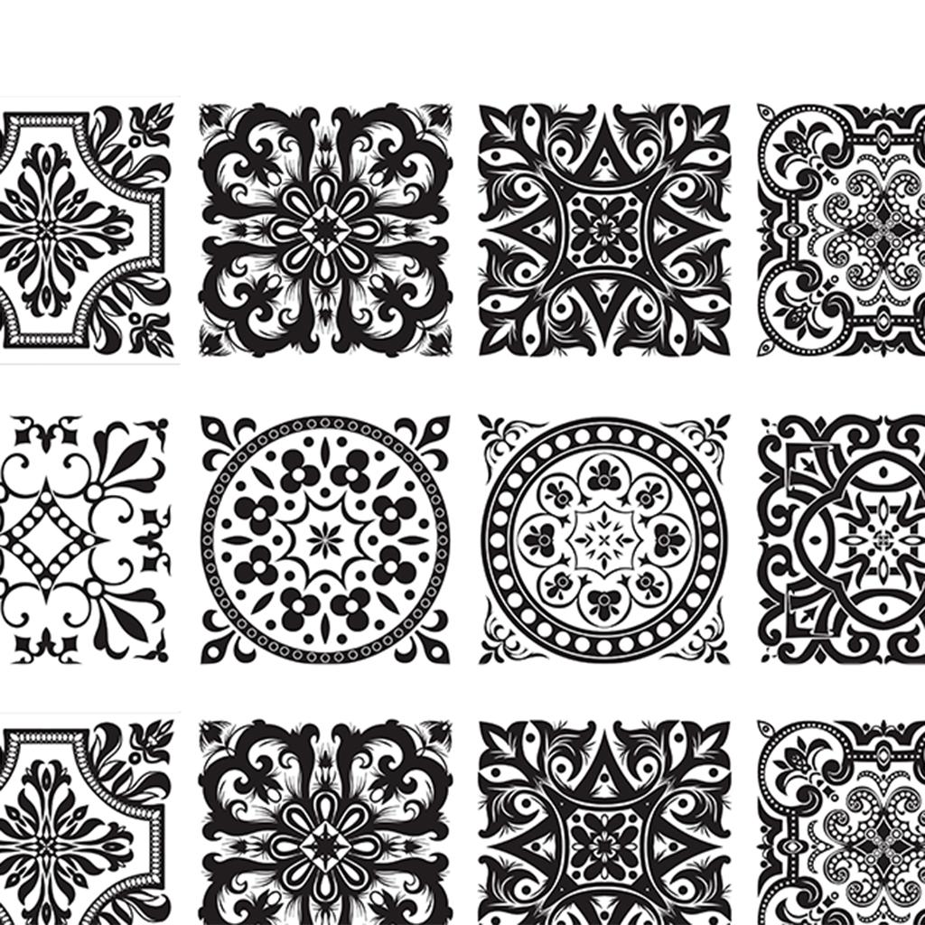 20 Pieces Mosaic Wall Tiles Stickers Kitchen Bathroom Tile Decals #2 10x10cm