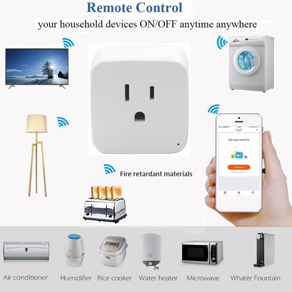 APP Mobile Phone Remote Control Switch Smart WiFi Socket Timer Power US Plug
