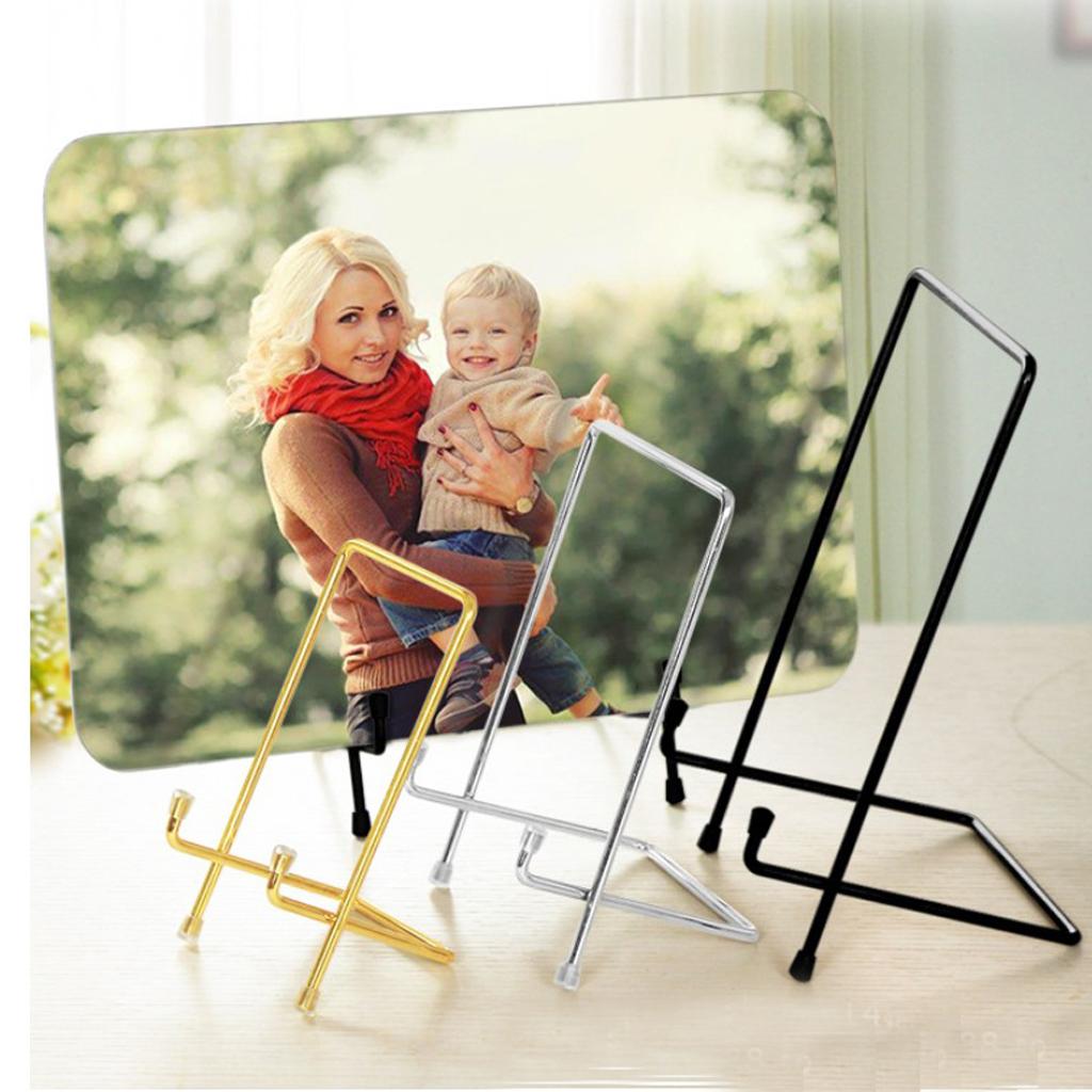 Metal Display Easel Stand Plate Bowl Picture Photo Display Rack S