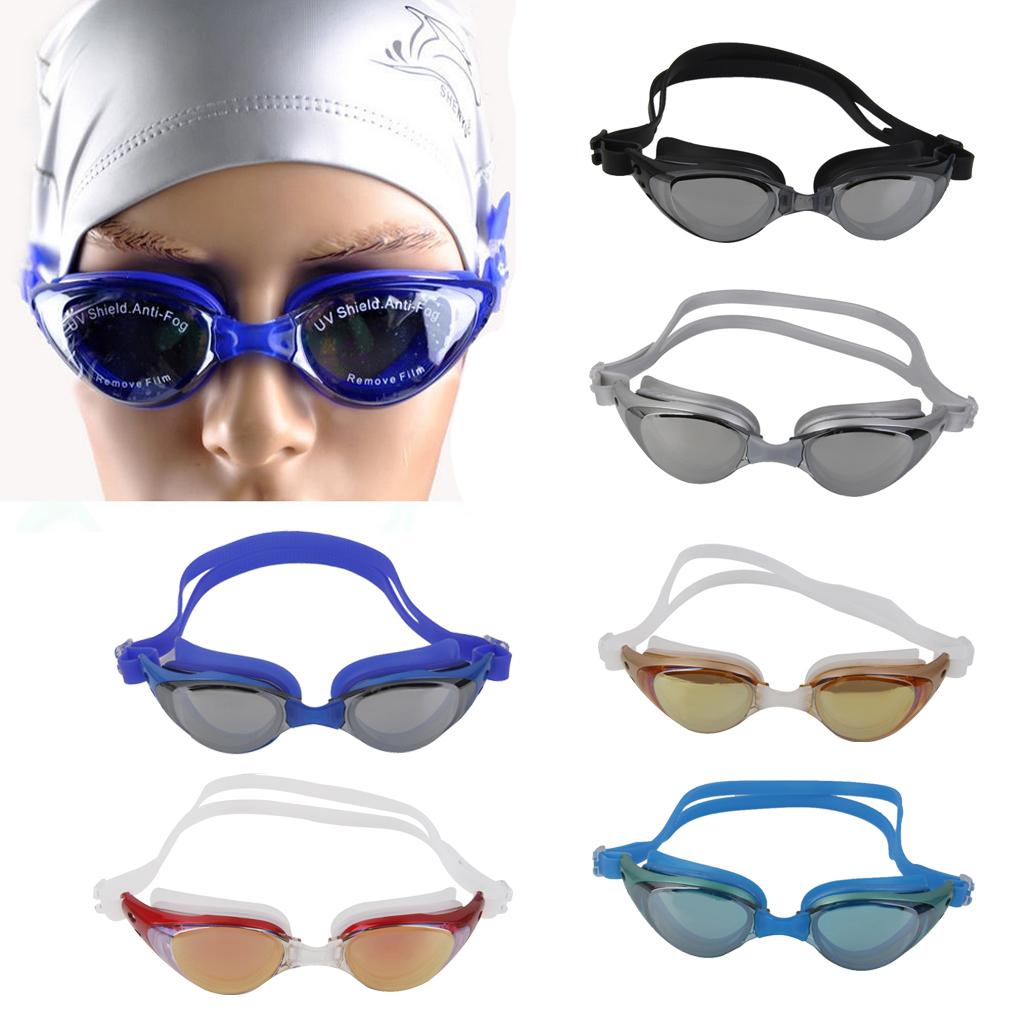  Non-Fogging Anti UV Swimming Swim Goggle Glasses Unisex - Lake Blue