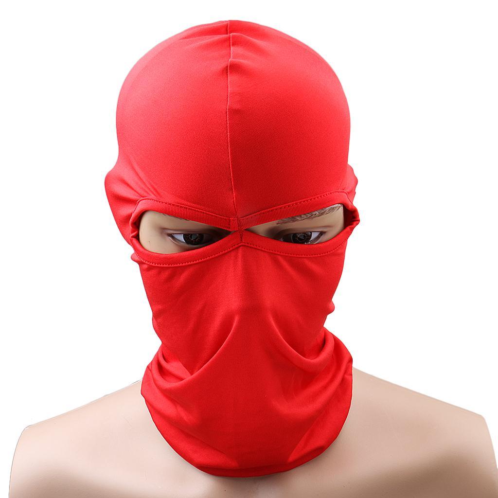 Outdoor Cycling Full Face Mask Motorcycle Bicycle Scarf Hood Red