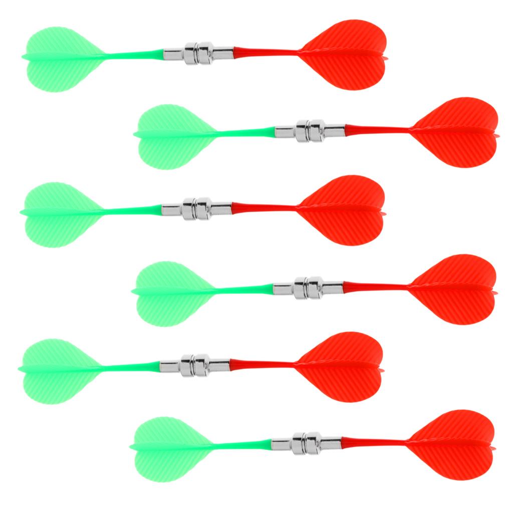 12 Pieces Magnetic Darts Safety Indoor Game Replacement Darts Red Green