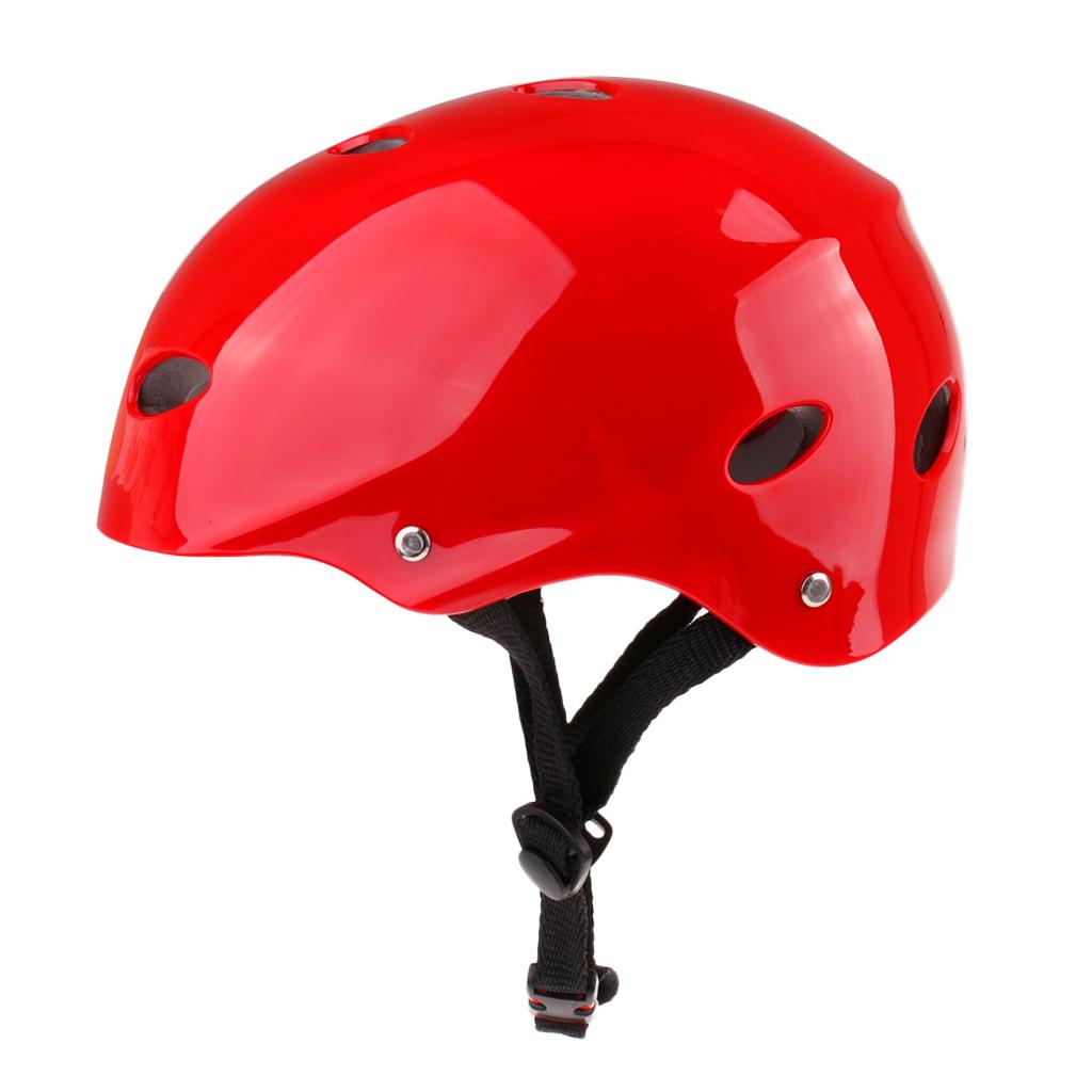 Water Sports Safety Helmet for Wakeboard Kayak Canoe Boat Surfing L Red
